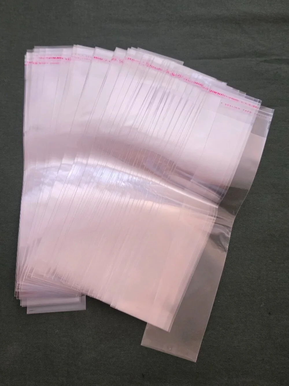 Self Sealing Adhesive Resealable Clear Cellophane Bags Set of 99 New